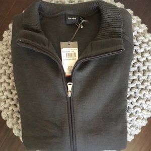 Hugo Boss Zip-Up Sweater New With Tags